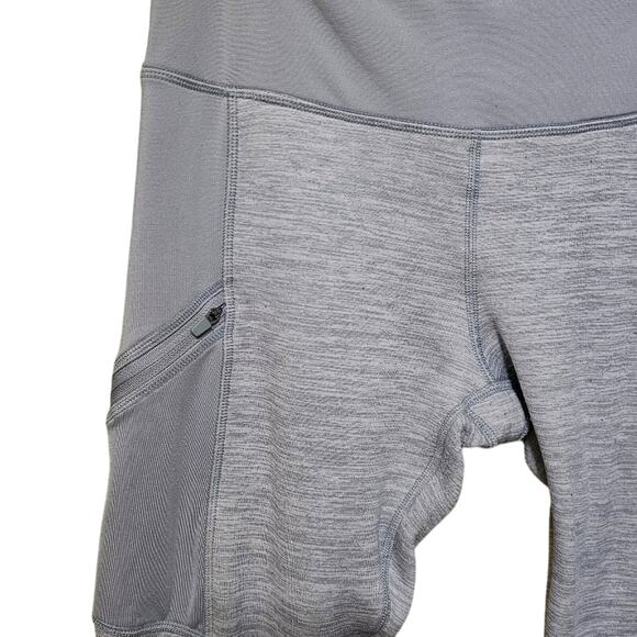 Active Life Light Gray Leggings with Pockets Ankle Running Women's Size Large - Picture 4 of 6